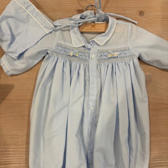 Feltman Brothers Other - Feltman Brothers: Rocking Horse Smocked Take Me Home Gown with Bonnet (Newborn)